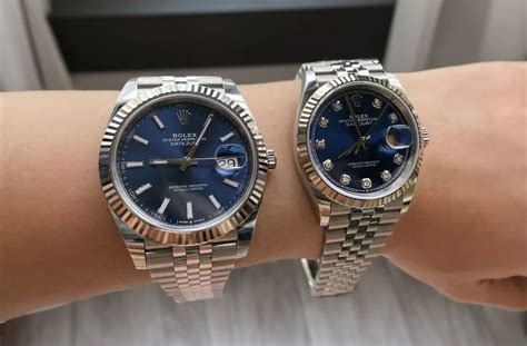 rolex blue dial size.